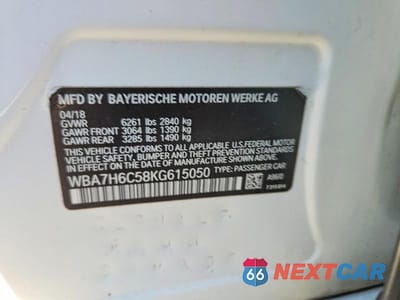 Zdjęcie 12 z 12 samochodu: 2019 BMW M760 XI VIN:WBA7H6C58KG615050 - miniatura