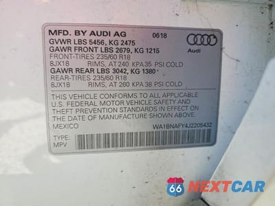 Zdjęcie 14 z 14 samochodu: 2018 AUDI Q5 PREMIUM PLUS VIN:WA1BNAFY4J2205432 - miniatura