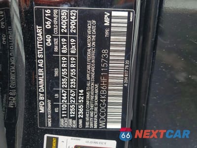 Zdjęcie 13 z 13 samochodu: 2017 MERCEDES-BENZ GLC 300 4MATIC VIN:WDC0G4KB6HF115738 - miniatura