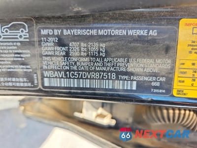 Zdjęcie 13 z 13 samochodu: 2013 BMW X1 XDRIVE28I VIN:WBAVL1C57DVR87518 - miniatura