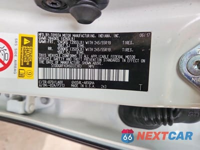 Zdjęcie 14 z 14 samochodu: 2017 TOYOTA HIGHLANDER HYBRID LIMITED PLATINUM VIN:5TDDGRFH3HS032383 - miniatura