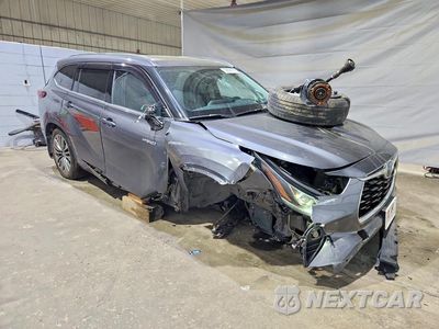 Czwarte zdjęcie samochodu z boku: 2021 TOYOTA HIGHLANDER HYBRID PLATINUM VIN:5TDEBRCH7MS050712 - miniatura