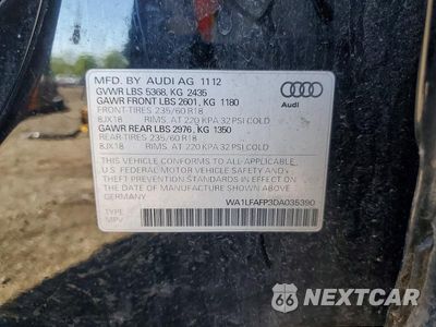 Zdjęcie 13 z 13 samochodu: 2013 AUDI Q5 VIN:WA1LFAFP3DA035390 - miniatura