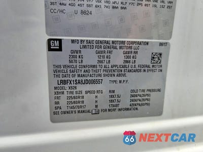 Zdjęcie 13 z 13 samochodu: 2018 BUICK ENVISION ESSENCE VIN:LRBFX1SA8JD006557 - miniatura