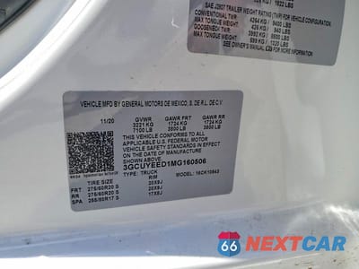 Zdjęcie 13 z 13 samochodu: 2021 CHEVROLET SILVERADO K1500 RST VIN:3GCUYEED1MG160506 - miniatura