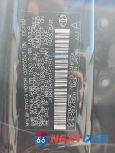 Zdjęcie 13 z 13 samochodu: 2012 TOYOTA PRIUS C THREE VIN:JTDKDTB39C1511517 - miniatura