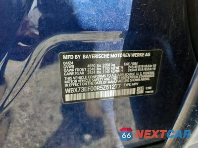Zdjęcie 12 z 12 samochodu: 2024 BMW X1 XDRIVE28I VIN:WBX73EF00R5Z51277 - miniatura