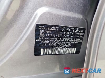 Zdjęcie 13 z 13 samochodu: 2022 GENESIS G70 2.0T VIN:KMTG34TA0NU092293 - miniatura