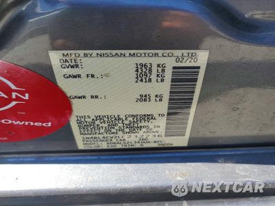 Zdjęcie 12 z 12 samochodu: 2020 NISSAN ALTIMA SR VIN:1N4BL4CV2LC232736 - miniatura