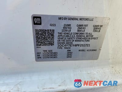 Zdjęcie 12 z 12 samochodu: 2023 CHEVROLET SILVERADO K3500 LT VIN:1GC4YTEY4PF251721 - miniatura