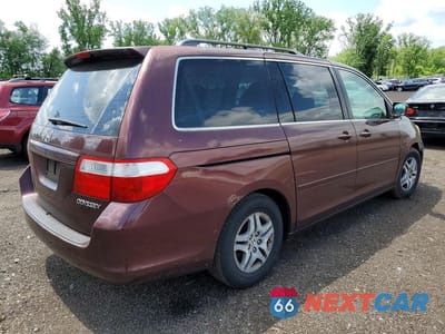 Trzecie zdjęcie samochodu z tyłu: 2007 HONDA ODYSSEY EX VIN:5FNRL38487B015350 - miniatura