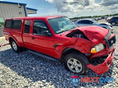 Czwarte zdjęcie samochodu z boku: 2005 FORD RANGER SUPER CAB VIN:1FTYR44E95PB07701 - miniatura