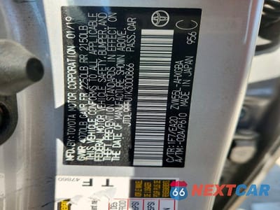 Zdjęcie 12 z 12 samochodu: 2019 TOYOTA PRIUS XLE AWD-E VIN:JTDL9RFU1K3000866 - miniatura