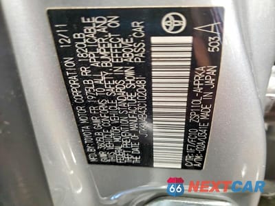 Zdjęcie 12 z 12 samochodu: 2012 SCION XD BASE VIN:JTKKU4B43C1020481 - miniatura