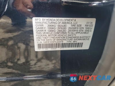 Zdjęcie 13 z 13 samochodu: 2026 ACURA MDX VIN:5J8YE1H30TL022478 - miniatura