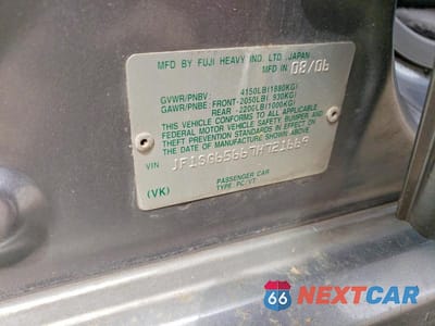 Zdjęcie 13 z 13 samochodu: 2007 SUBARU FORESTER 2.5X PREMIUM VIN:JF1SG65667H721669 - miniatura