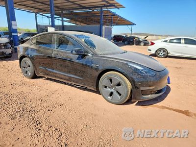 Czwarte zdjęcie samochodu z boku: 2023 TESLA MODEL 3 VIN:5YJ3E1EA4PF460120 - miniatura