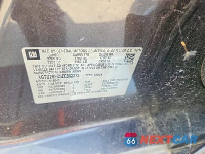Zdjęcie 12 z 12 samochodu: 2014 GMC SIERRA K1500 SLT VIN:3GTU2VEC5EG502372 - miniatura