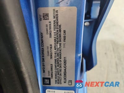 Zdjęcie 12 z 12 samochodu: 2018 CHEVROLET SPARK 1LT VIN:KL8CD6SA4JC426311 - miniatura