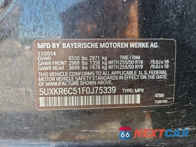Zdjęcie 13 z 13 samochodu: 2015 BMW X5 XDRIVE50I VIN:5UXKR6C51F0J75339 - miniatura