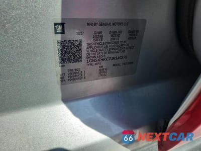 Zdjęcie 13 z 13 samochodu: 2018 CHEVROLET SUBURBAN K1500 LT VIN:1GNSKHKC7JR146375 - miniatura