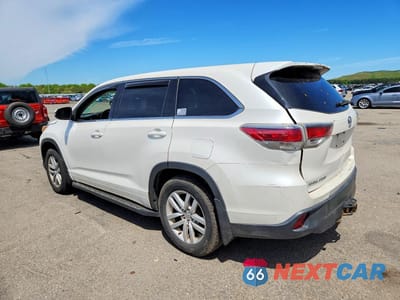 Drugie zdjęcie samochodu z przodu: 2014 TOYOTA HIGHLANDER LE VIN:5TDBKRFH9ES016318 - miniatura