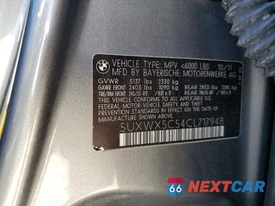 Zdjęcie 13 z 13 samochodu: 2012 BMW X3 XDRIVE28I VIN:5UXWX5C54CL717948 - miniatura