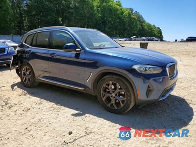 Czwarte zdjęcie samochodu z boku: 2022 BMW X3 SDRIVE30I VIN:5UX43DP08N9H43161 - miniatura