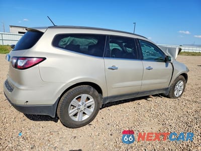 Trzecie zdjęcie samochodu z tyłu: 2014 CHEVROLET TRAVERSE LT VIN:1GNKVHKD6EJ150812 - miniatura