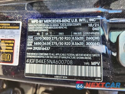 Zdjęcie 14 z 14 samochodu: 2022 MERCEDES-BENZ GLE 350 4MATIC VIN:4JGFB4KE5NA600708 - miniatura