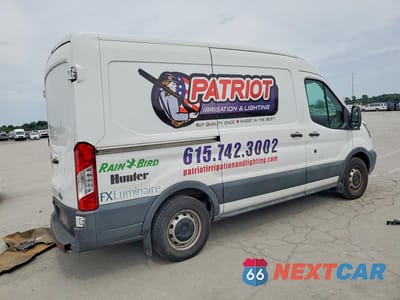 Trzecie zdjęcie samochodu z tyłu: 2017 FORD TRANSIT T-150 VIN:1FTYE1CMXHKA70744 - miniatura
