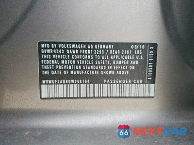 Zdjęcie 12 z 12 samochodu: 2016 VOLKSWAGEN GOLF R VIN:WVWUF7AU6GW268164 - miniatura