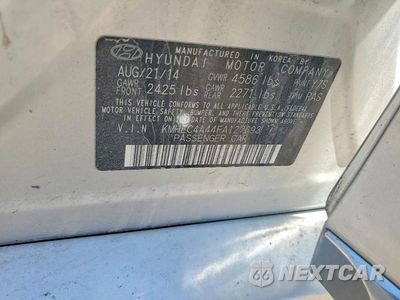 Zdjęcie 12 z 12 samochodu: 2015 HYUNDAI SONATA HYBRID LIMITED VIN:KMHEC4A44FA127693 - miniatura