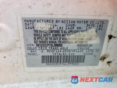 Zdjęcie 13 z 13 samochodu: 2016 NISSAN VERSA NOTE SV VIN:3N1CE2CP7GL399055 - miniatura
