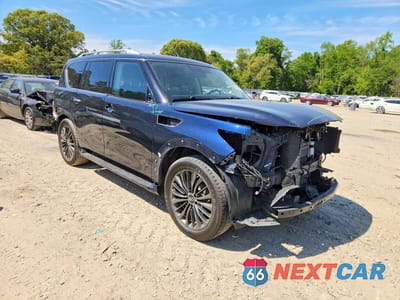 Czwarte zdjęcie samochodu z boku: 2021 INFINITI QX80 PREMIUM SELECT VIN:JN8AZ2AE3M9268420 - miniatura