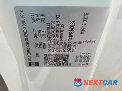 Zdjęcie 12 z 12 samochodu: 2023 CHEVROLET SILVERADO C1500 VIN:3GCNAAEK3PG340137 - miniatura