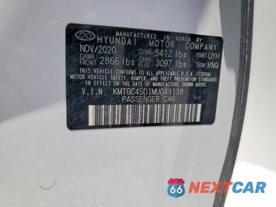 Zdjęcie 12 z 12 samochodu: 2021 GENESIS G80 3.5T VIN:KMTGC4SD1MU049138 - miniatura