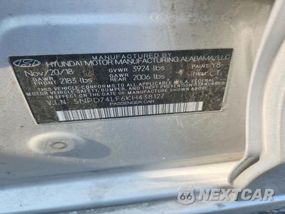 Zdjęcie 23 z 24 samochodu: 2019 HYUNDAI ELANTRA SE VIN:5NPD74LF6KH438127 - miniatura
