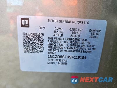 Zdjęcie 13 z 13 samochodu: 2025 CHEVROLET MALIBU LT VIN:1G1ZD5ST3SF119184 - miniatura