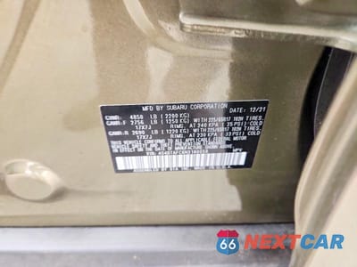 Zdjęcie 13 z 13 samochodu: 2022 SUBARU OUTBACK PREMIUM VIN:4S4BTAFC6N3180058 - miniatura