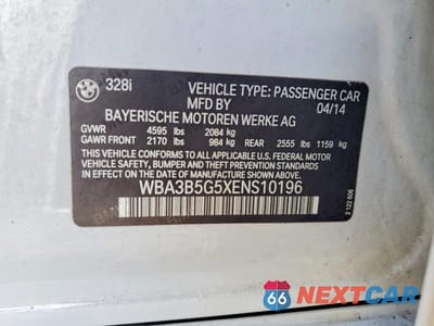 Zdjęcie 12 z 12 samochodu: 2014 BMW 328 XI SULEV VIN:WBA3B5G5XENS10196 - miniatura