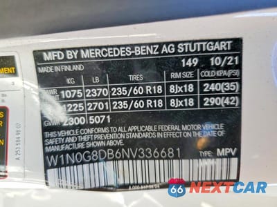 Zdjęcie 13 z 13 samochodu: 2022 MERCEDES-BENZ GLC 300 VIN:W1N0G8DB6NV336681 - miniatura