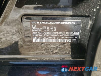 Zdjęcie 12 z 12 samochodu: 2018 BMW 530 XI VIN:WBAJA7C59JWA71181 - miniatura