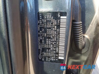 Zdjęcie 12 z 12 samochodu: 2020 HYUNDAI KONA SE VIN:KM8K1CAA1LU527195 - miniatura