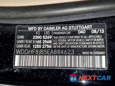 Zdjęcie 12 z 12 samochodu: 2014 MERCEDES-BENZ E 350 4MATIC VIN:WDDHF8JB5EA884623 - miniatura