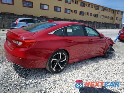 Trzecie zdjęcie samochodu z tyłu: 2019 HONDA ACCORD SPORT VIN:1HGCV1F30KA001640 - miniatura