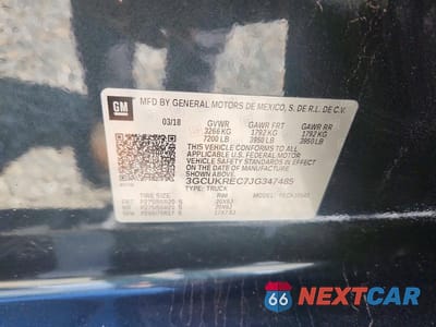 Zdjęcie 12 z 12 samochodu: 2018 CHEVROLET SILVERADO K1500 LT VIN:3GCUKREC7JG347485 - miniatura