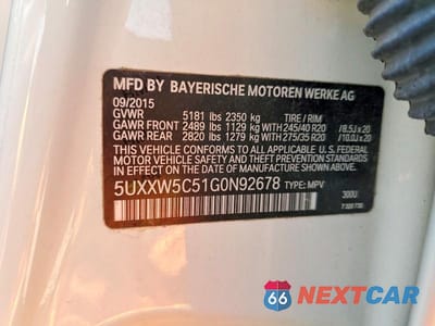 Zdjęcie 13 z 13 samochodu: 2016 BMW X4 XDRIVE35I VIN:5UXXW5C51G0N92678 - miniatura
