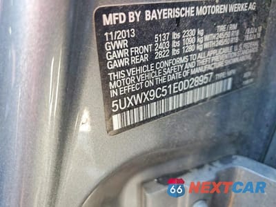 Zdjęcie 14 z 14 samochodu: 2014 BMW X3 XDRIVE28I VIN:5UXWX9C51E0D28957 - miniatura
