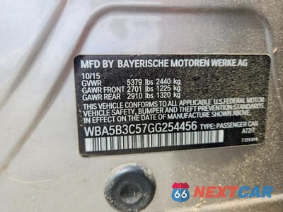 Zdjęcie 12 z 12 samochodu: 2016 BMW 535 XI VIN:WBA5B3C57GG254456 - miniatura